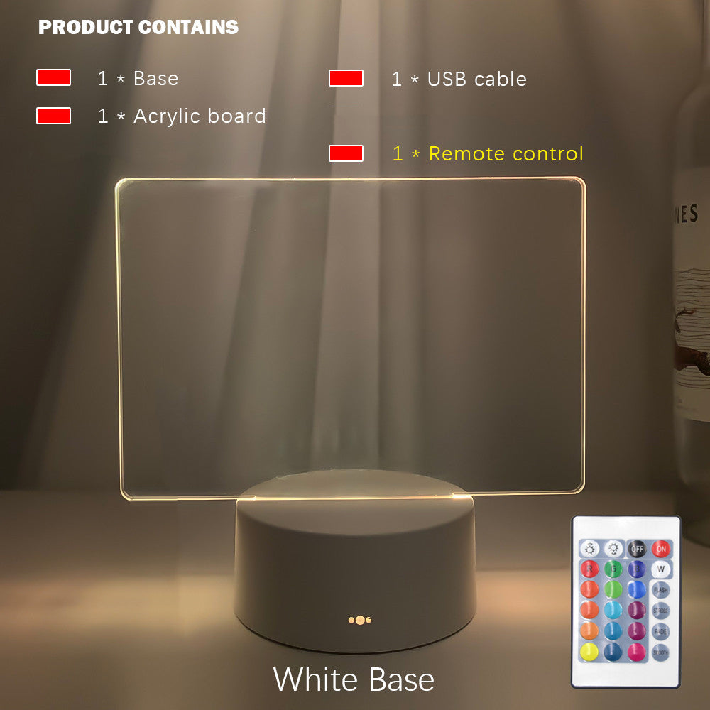 Creative LED Message Night Light – Reusable Writing Display Panel Lamp