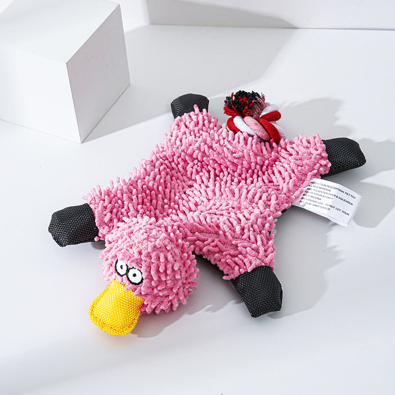 Engaging Plush Dog Toy – Duck Design for Chewing, Fetching, & Play