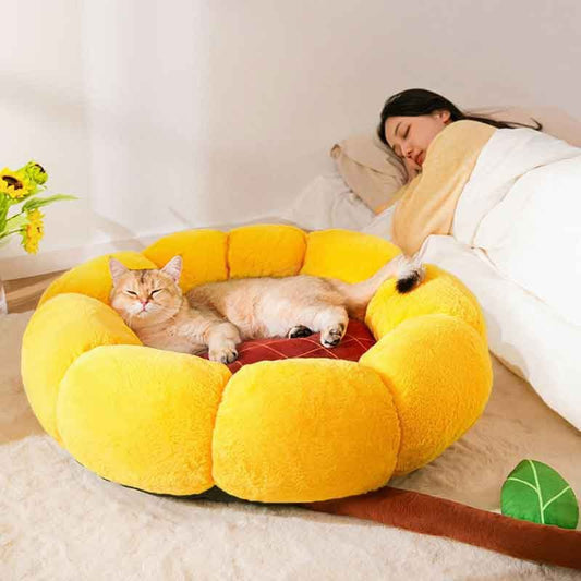 Cat Nest Bed Mat – Ultra Soft Calming Pet Sleeping Cushion