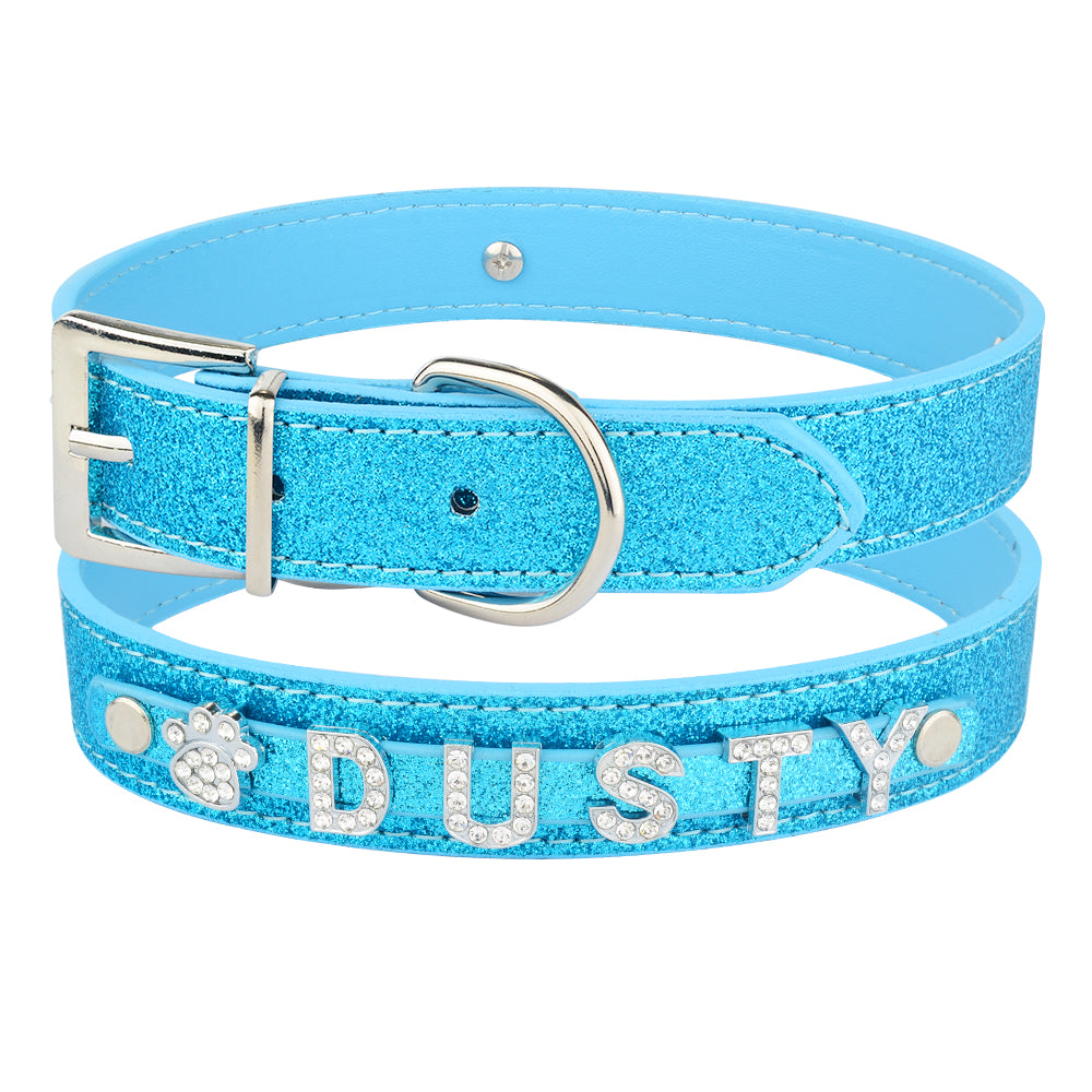 Custom Name Dog Collar – DIY Alphabet Pet ID Collar for Safety & Style