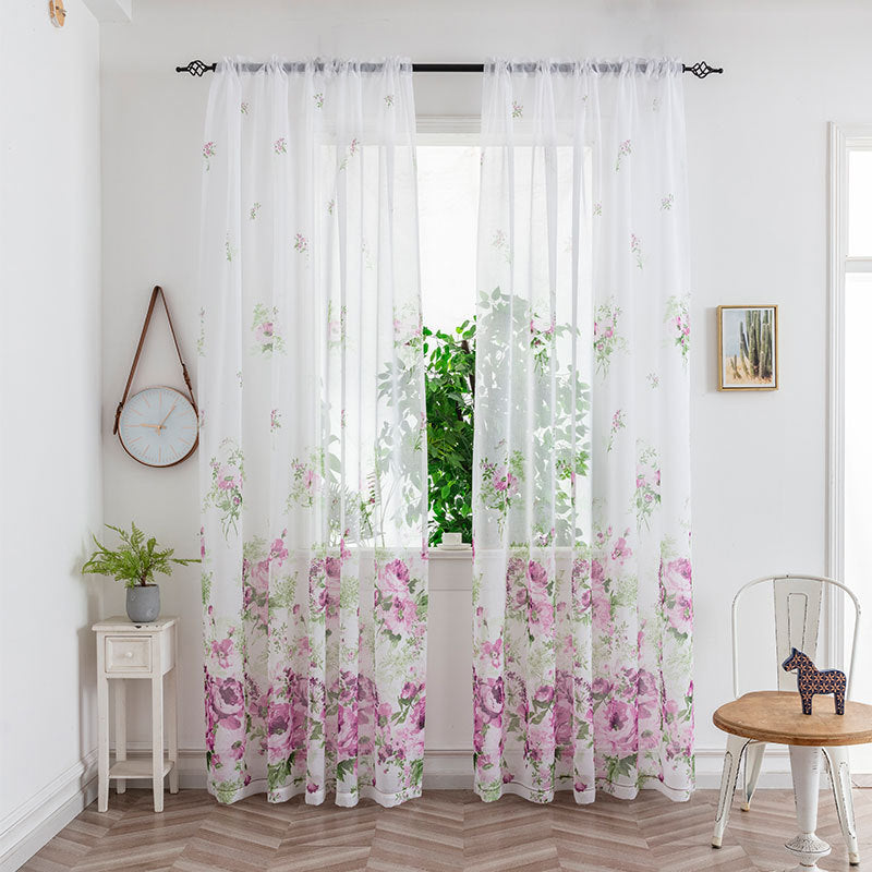 Minimalist Mesh Sheer Curtains – Light Transmission Bedroom Window Drapes for Cozy Living Space