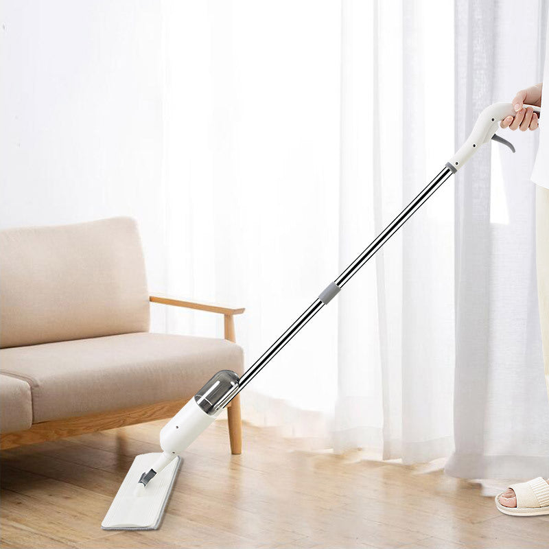 Hands-Free Flat Mop with Bucket System – Self Wringing Microfiber Floor Cleaning Lazy Mop