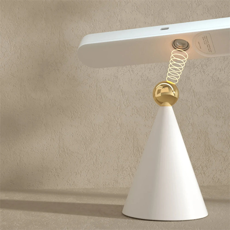 Smart Wireless Desk Lamp – Creative Geometric Magnetic Night Light for Reading & Study
