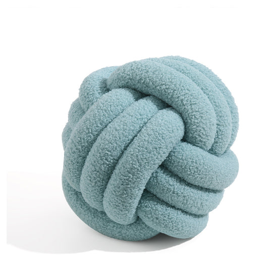 Spherical Lamb Wool Cushion – Soft Sofa Throw Pillow for Living Room & Bedroom Decor