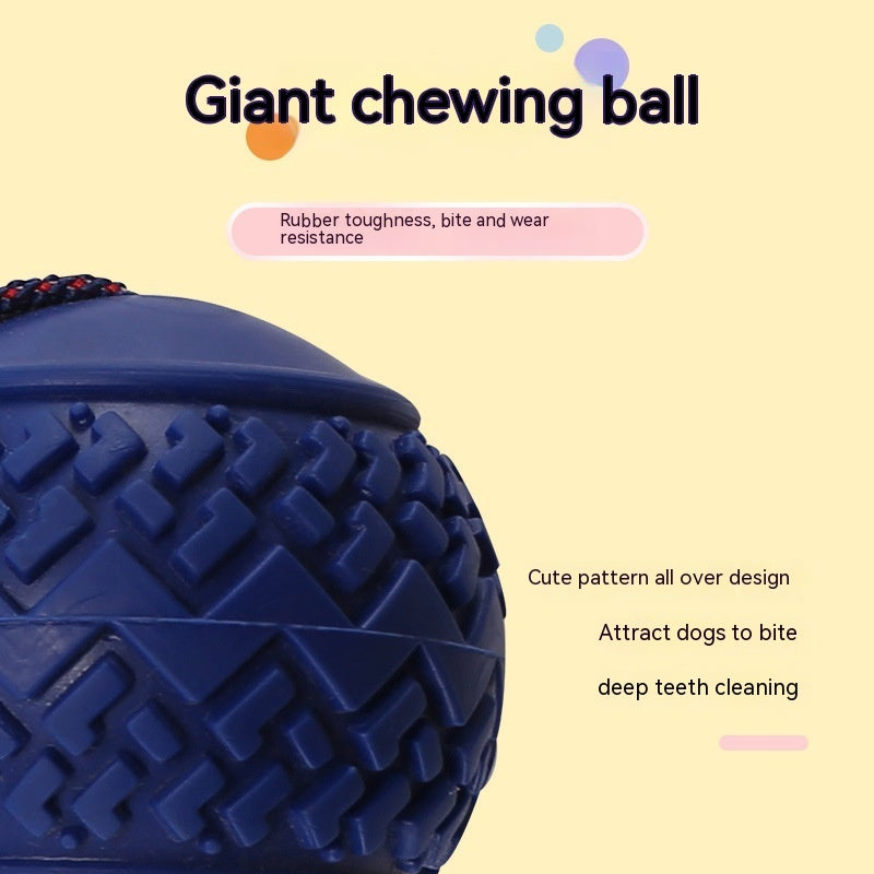 Interactive Dog Ball Toy – Rope Chew Toy for Puppy Teething, Training & Play