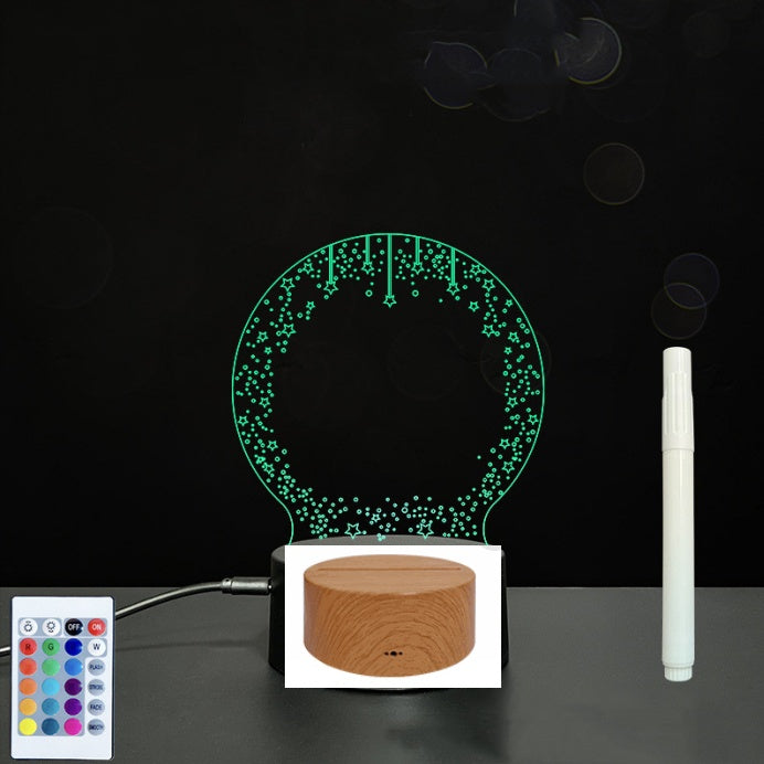 Glow Writing 3D Acrylic Board – LED Message Night Light for Notes, Reminders & Home Decor