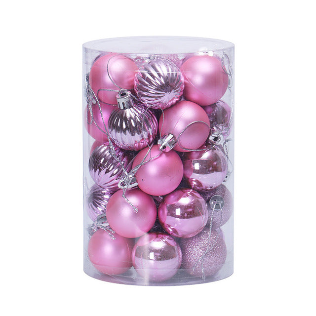 34pcs Christmas Ball Ornaments Set 4cm – Shatterproof Xmas Tree Decorations