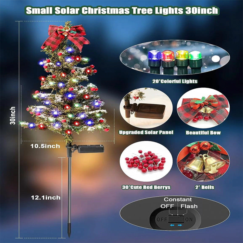 Solar-Powered Christmas Tree Lights – Outdoor Friendly Decor
