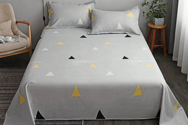 Budget-Friendly Cotton Bed Sheets – Soft Washed Bedding Set for Dorm & Hostel Use