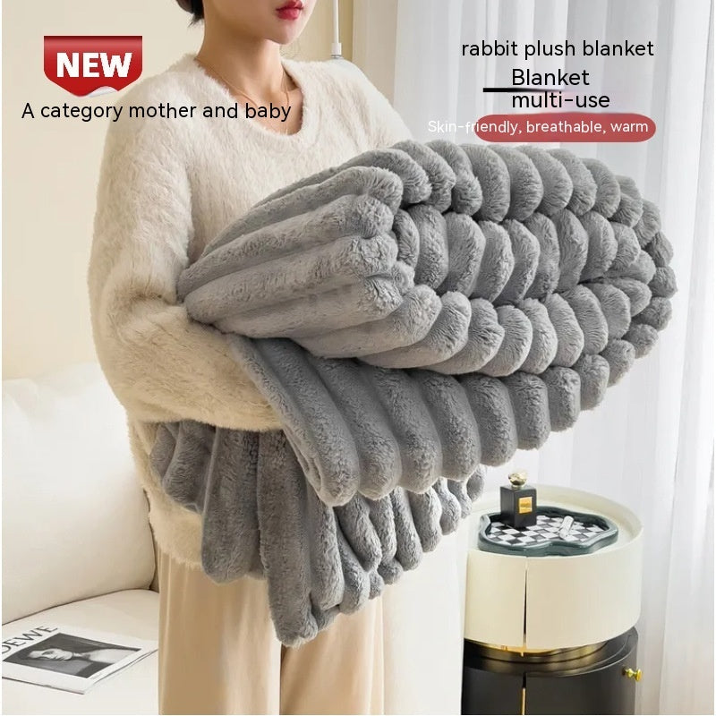Warm Plush Blanket – Luxury Faux Fur Throw for Cozy Sleep, Sofa & Home Decor