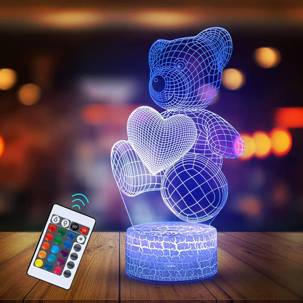 Best 3D LED Lamp – Acrylic Illusion Night Light for Room Decor