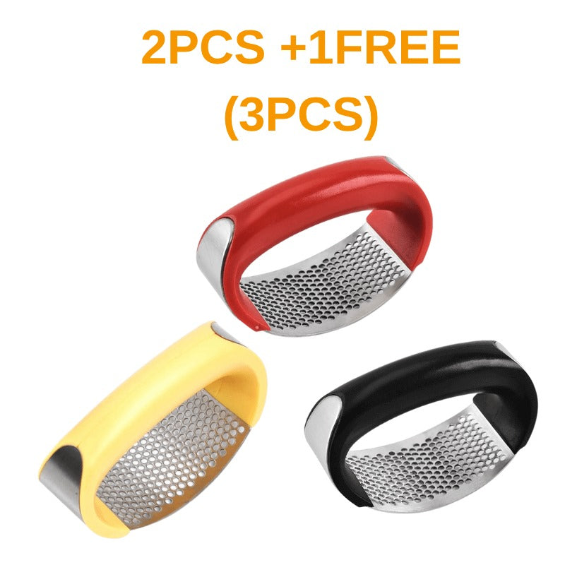 Professional Garlic Press – Stainless Steel Garlic Crusher Kitchen Tool