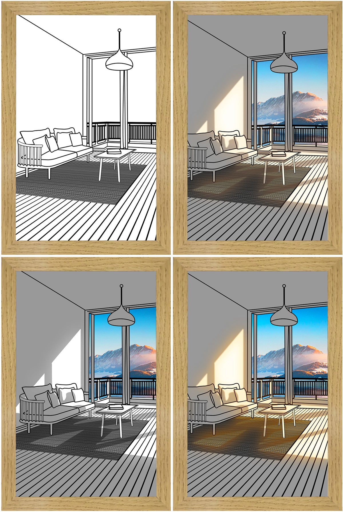 Illuminated LED Picture Light – Modern Wall Art Night Lamp