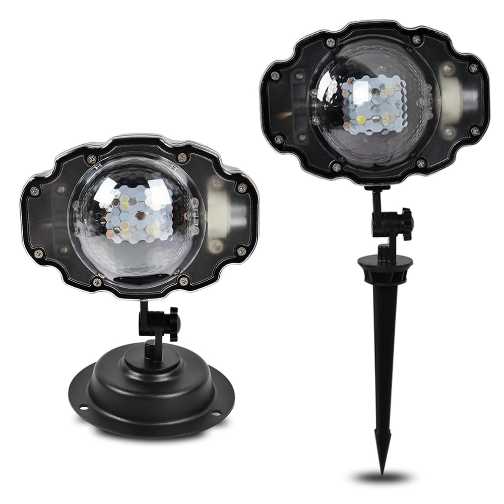 Christmas Snowflake Projector Light Outdoor – LED Moving Snow Light
