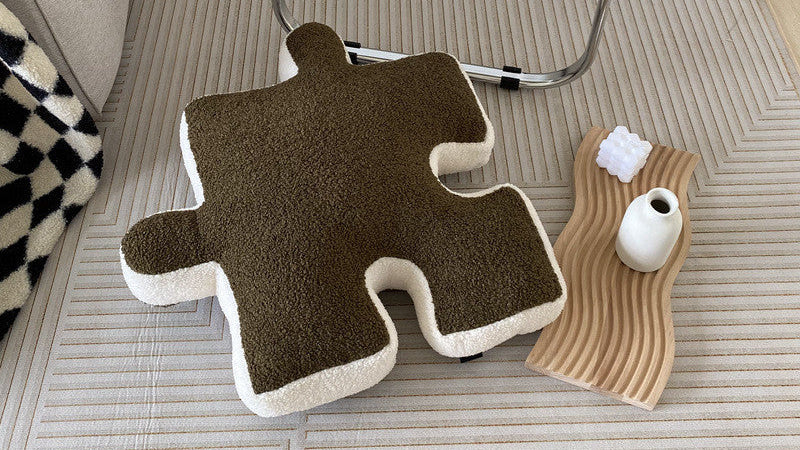 Stylish Puzzle Cushion – Unique Home Décor Throw Pillow