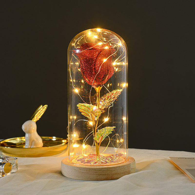 Eternal Rose LED Light Gift – Romantic Glass Rose for Girlfriend & Valentine’s Day