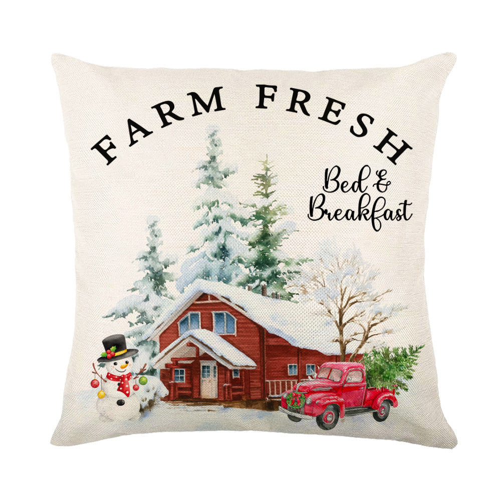 Festive Snowflake Cushion Covers for Holiday Home Décor
