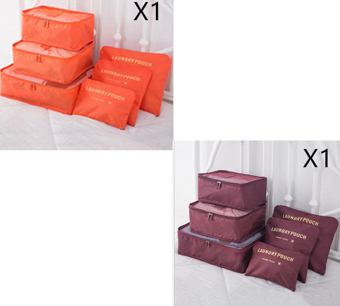 Travel Clothes Organizer Bags Set – 6PCS Packing Cubes for Luggage & Efficient Packing System