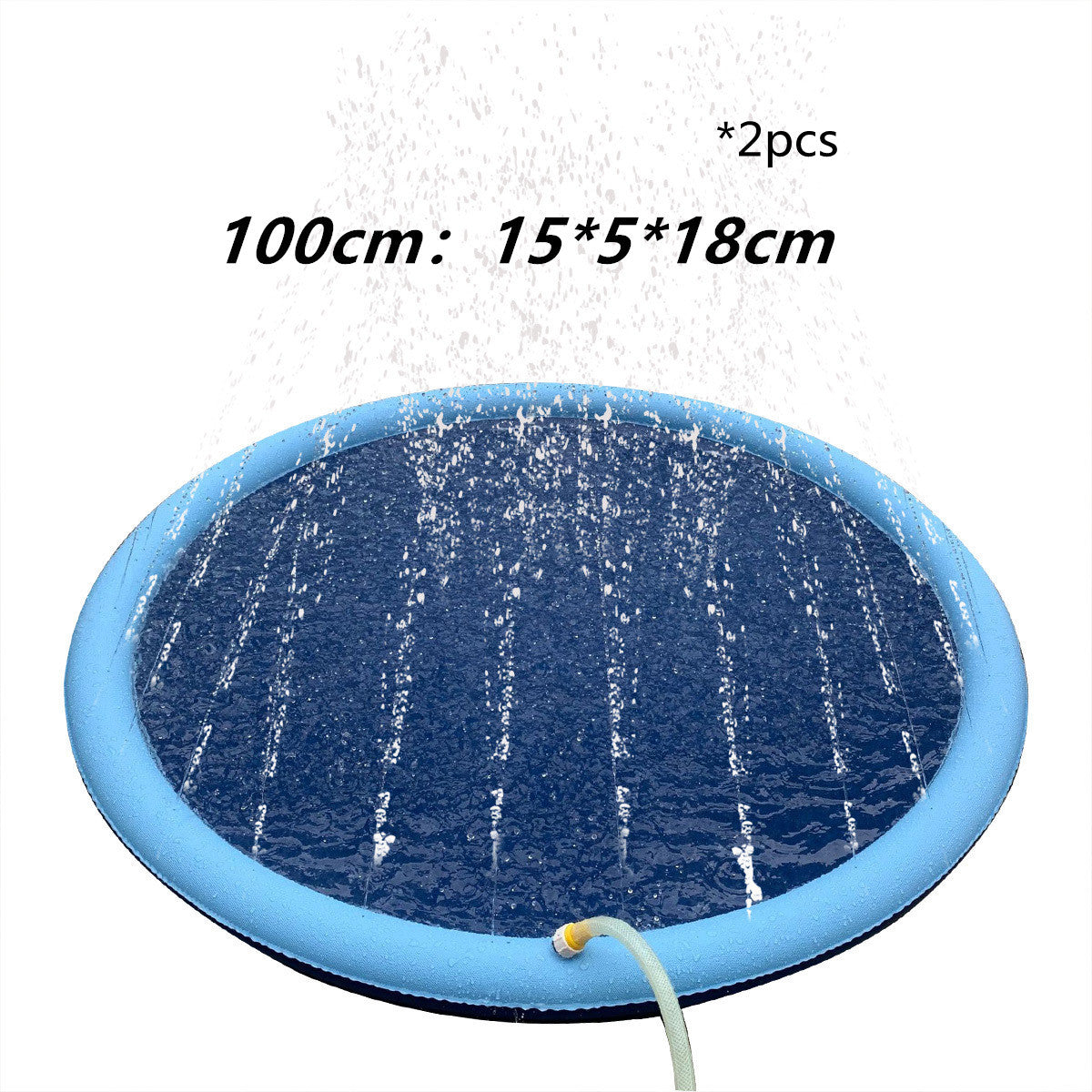 Non-Slip Splash Pad for Kids & Pets – Backyard Water Play Mat