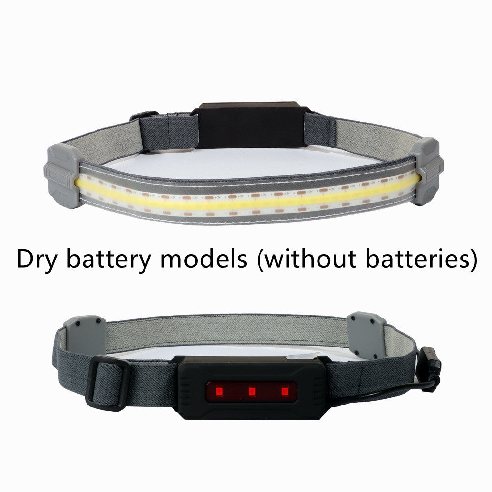 Portable COB Headlamp – 3 Mode LED Headlight for Outdoor, Hiking, & Safety