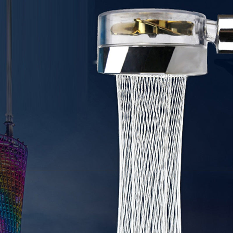 Strong Pressure Shower Head – Turbo Propeller Water Saving Handheld Spray