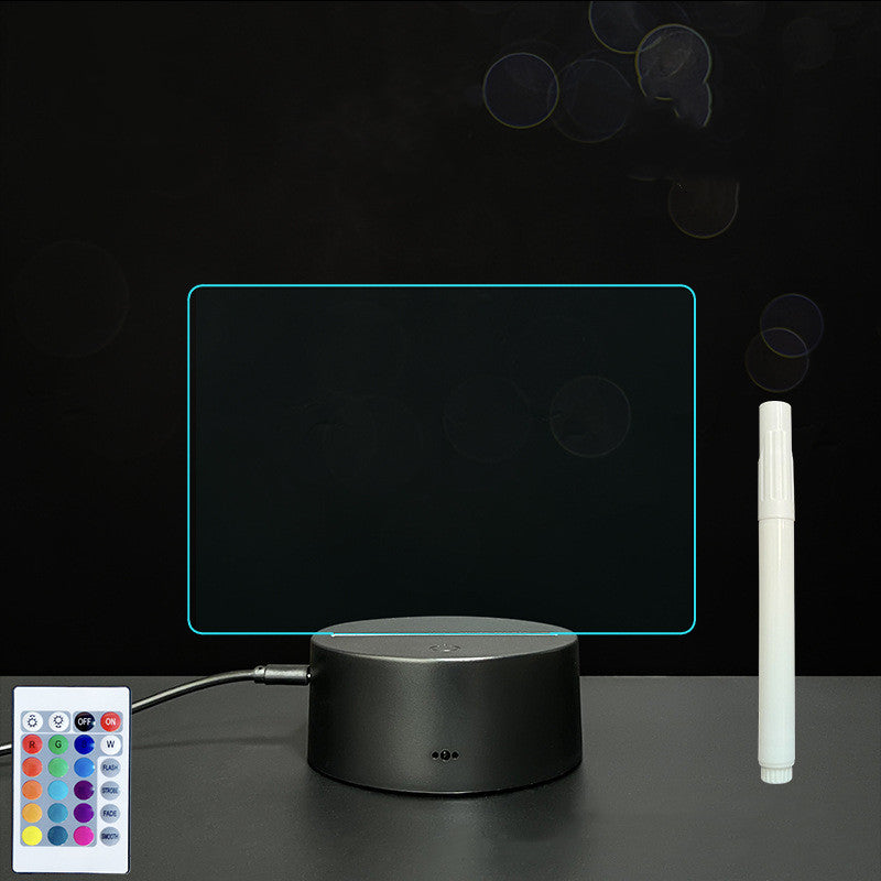 Glow Writing 3D Acrylic Board – LED Message Night Light for Notes, Reminders & Home Decor