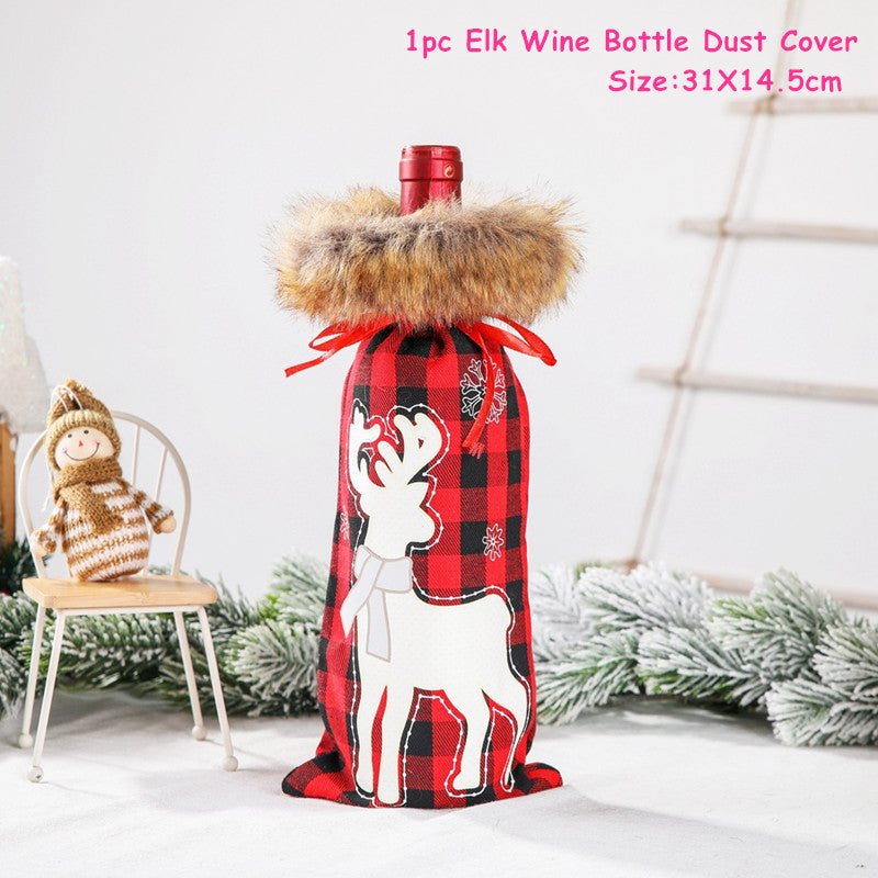 Christmas Wine Bottle Covers for Holiday Cheer