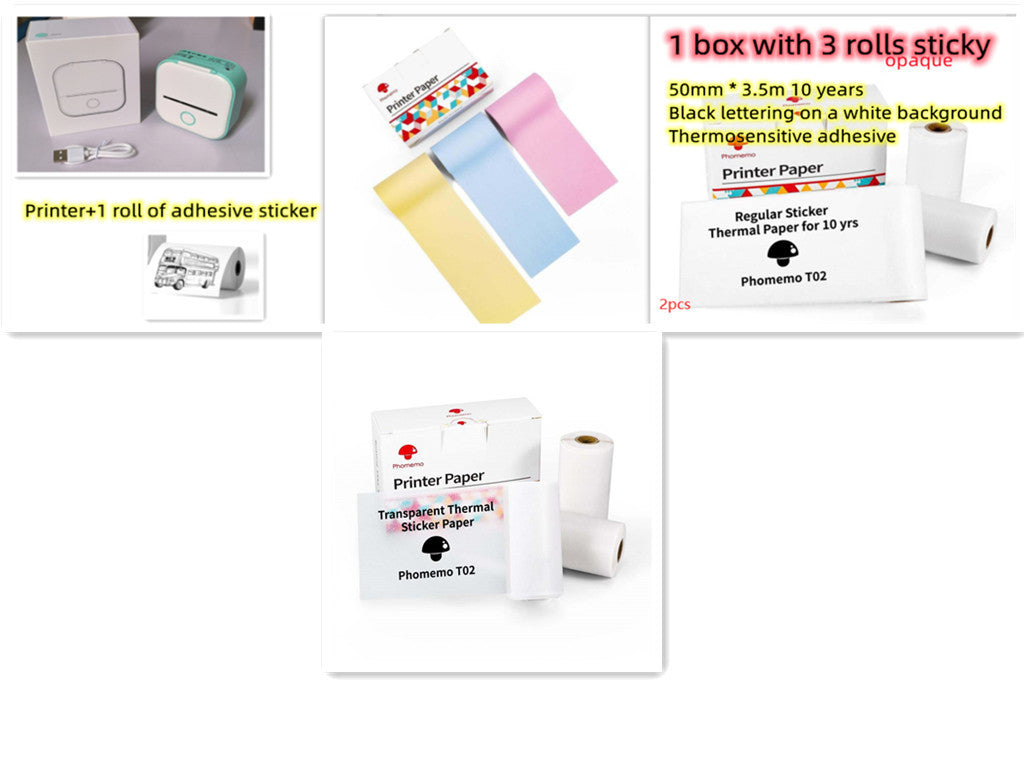 Mini Label & Photo Printer – Easy, Quick, Portable