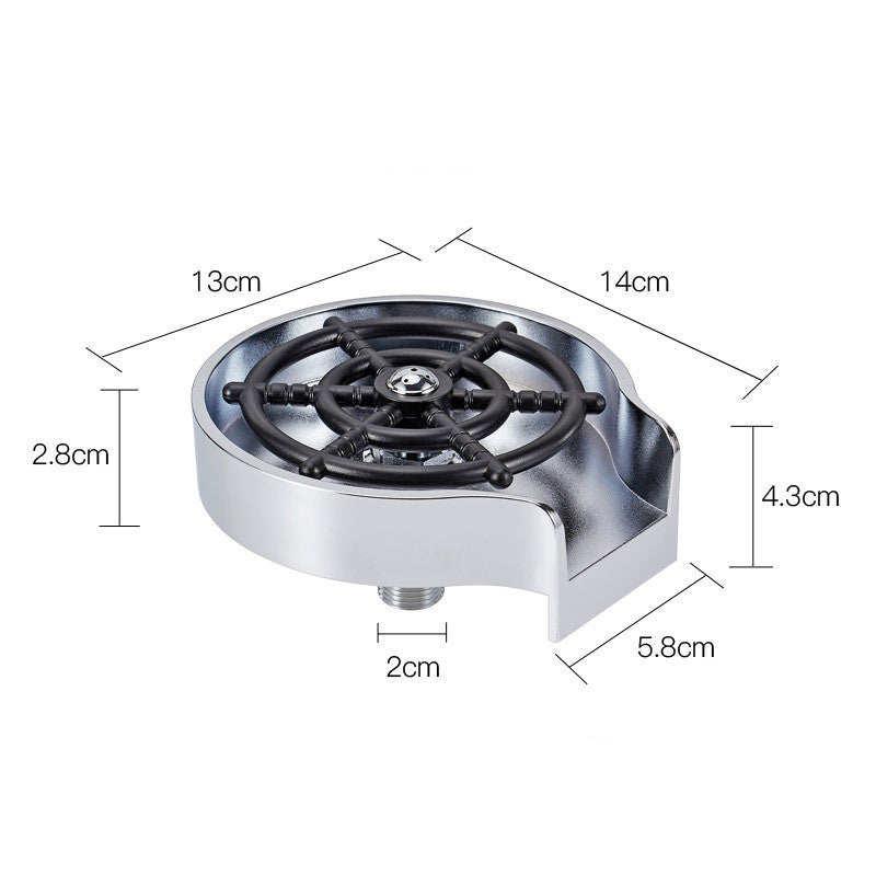 High-Pressure Bar Counter Cup Washer Sink Attachment