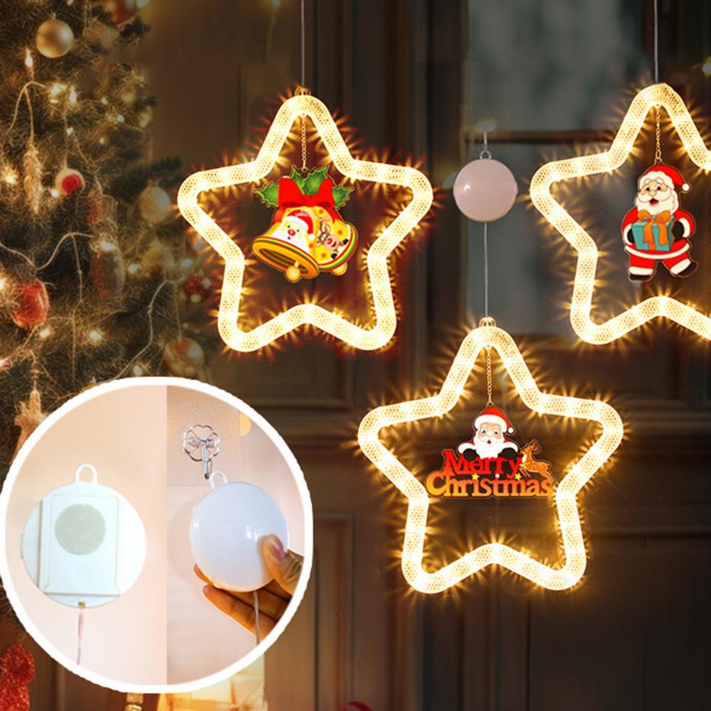 Star-Shaped Christmas Pendant Lights for Festive Glow