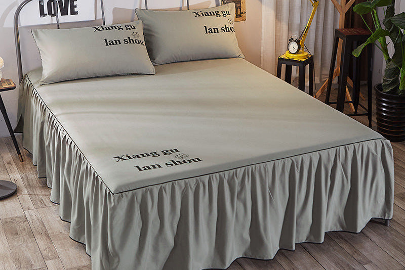 Soft Brushed Beauty Bed Cover – Spa Bed Skirt for Massage Table, Facial & Salon Setup