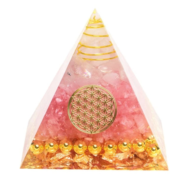 Natural Crystal Stone Pyramid – Energy Balance Decor for Home Desk Office Interior Styling