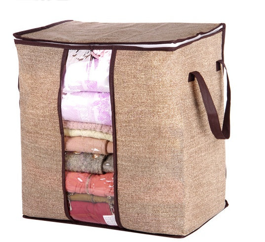 Foldable Closet Storage Box Organizer – Under Bed Clothes & Bedding Space Saver Bag