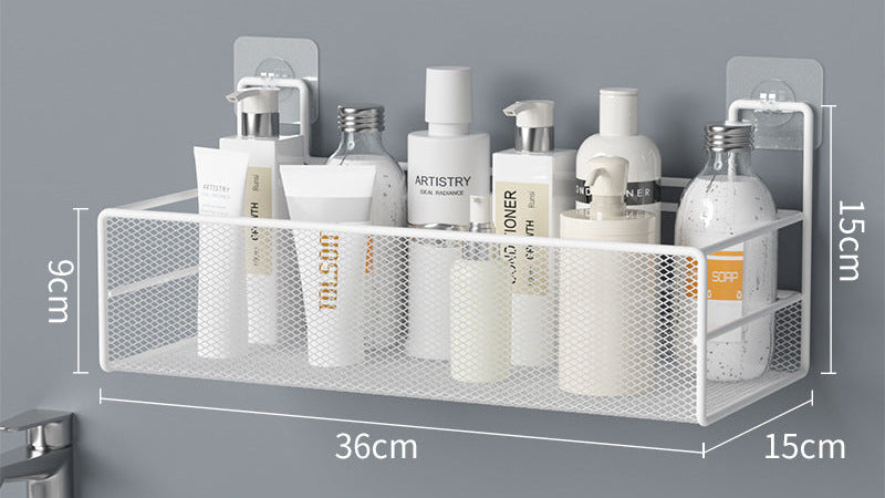 Shower Shampoo Organizer – Wall-Mounted Bathroom Shelf, Easy No-Drill Installation