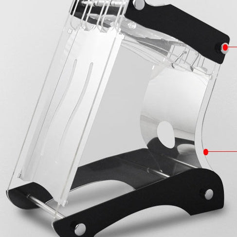 Transparent Acrylic Knife Holder Stand – Stylish Kitchen Organization Rack