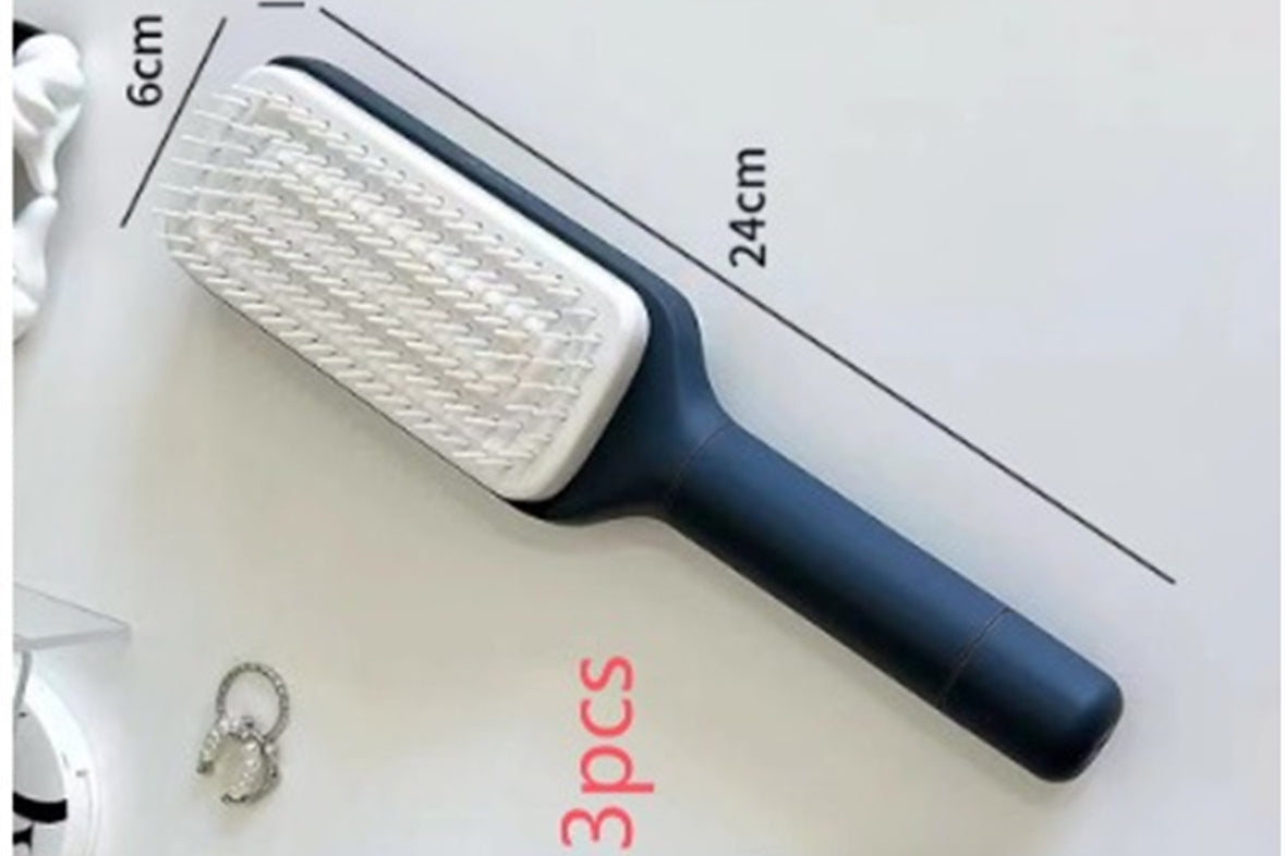 4-in-1 Self Cleaning Hair Brush | Anti-Static Detangling Scalp Massage Comb