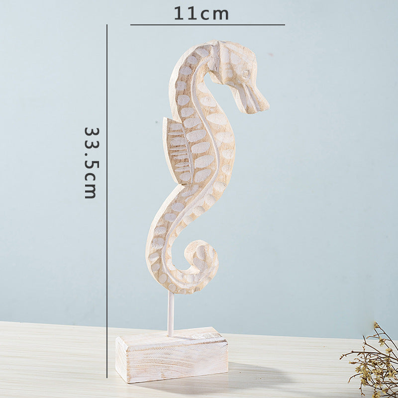 Coastal Home Decor Set Starfish Seahorse Conch – Beach Style Living Room Decor