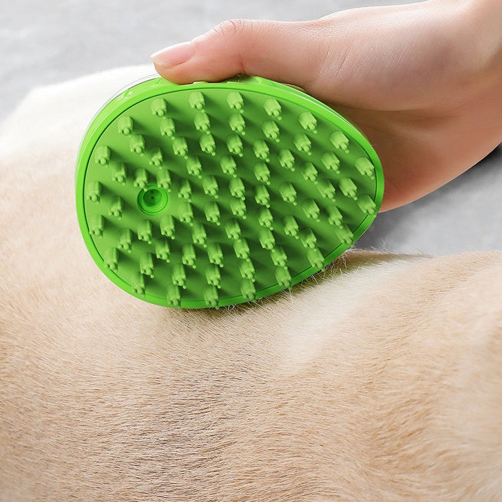 Silicone Pet Bath Brush for Dogs & Cats – Gentle Massage Grooming Tool