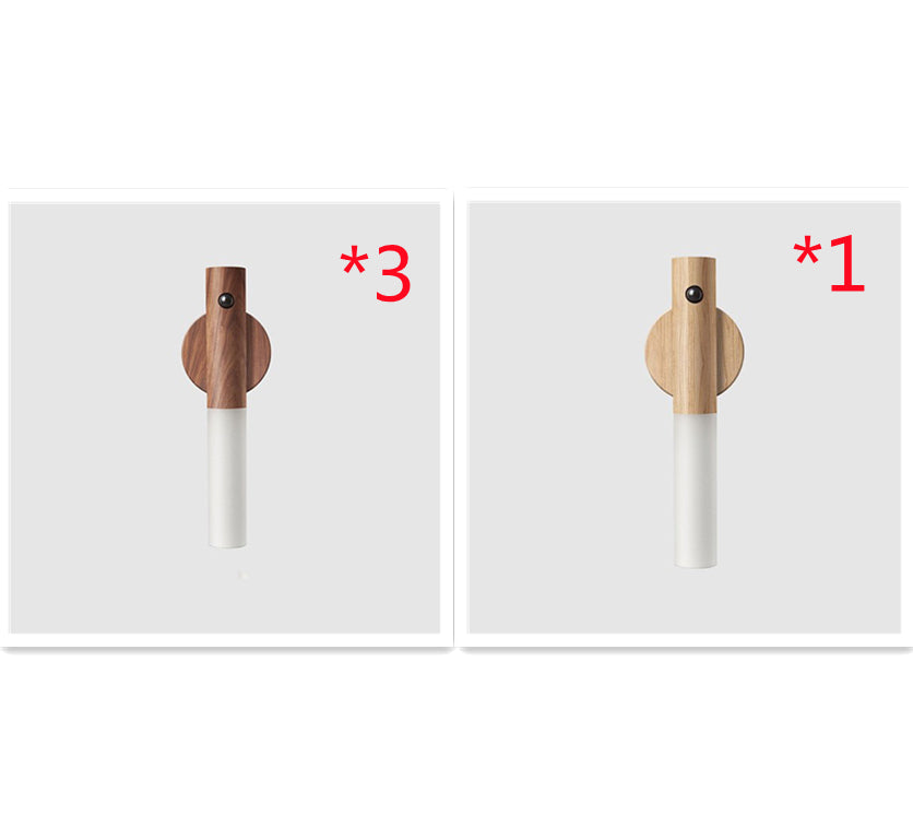 Wireless Motion Sensor LED Night Light – USB Rechargeable Magnetic Wall Lamp for Hallway & Bedroom