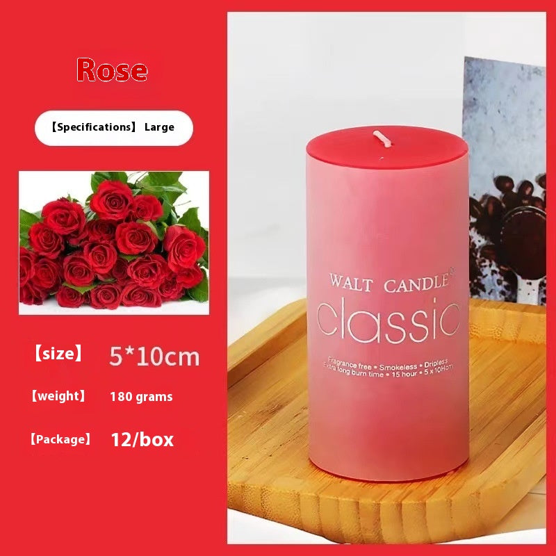Relaxing Aromatherapy Candle – Cylindrical Color Candle for Home, Gifts & Stress Relief