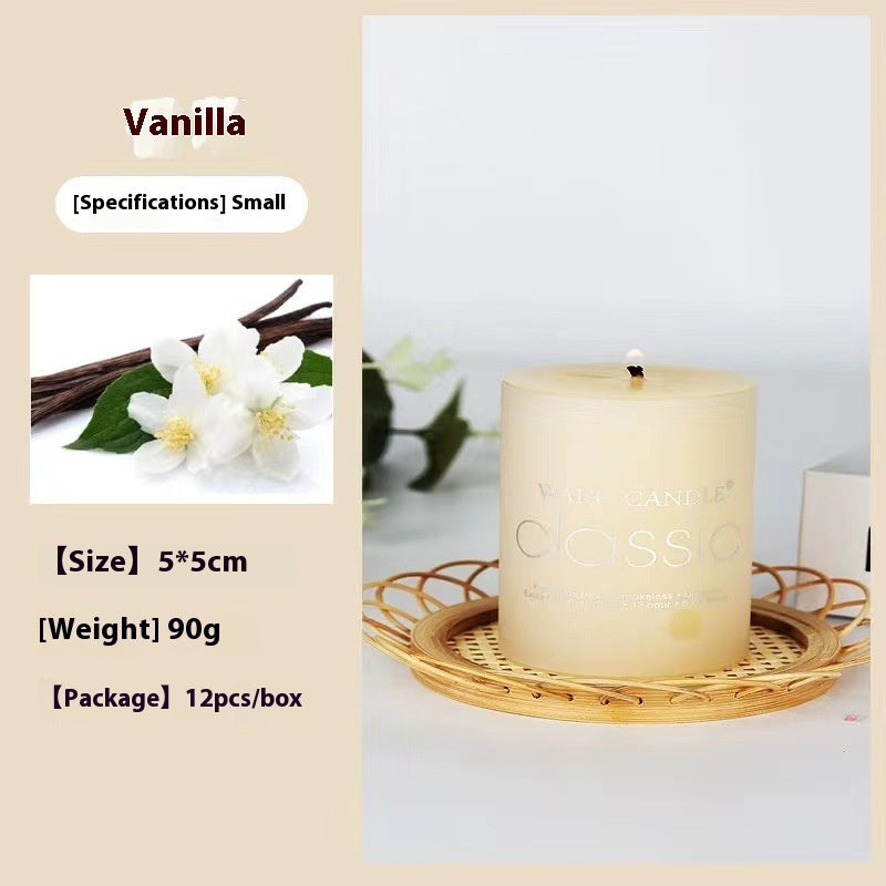 Relaxing Aromatherapy Candle – Cylindrical Color Candle for Home, Gifts & Stress Relief