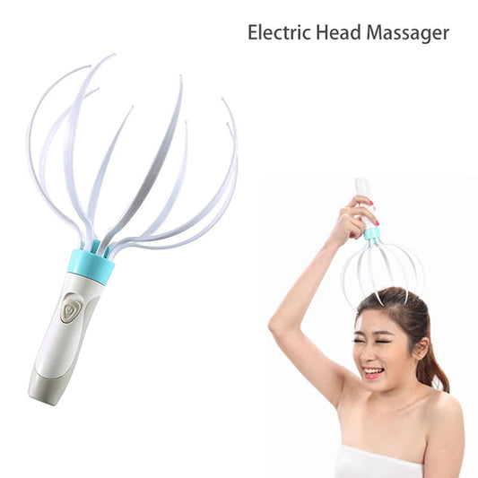 Electric Scalp Massage Tool – 8 Claw Head Massager for Relaxation, Circulation & Hair Care