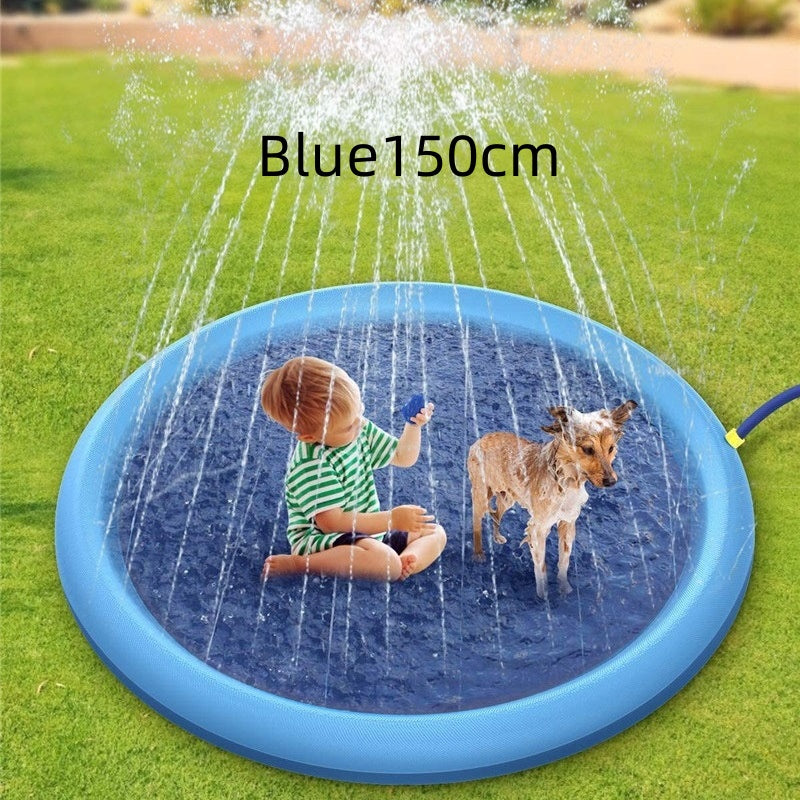 Non-Slip Splash Pad for Kids & Pets – Backyard Water Play Mat