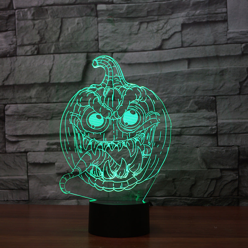 Halloween 3D Pumpkin LED Lights – Colorful String Lights for Party, Room & Garden Decor