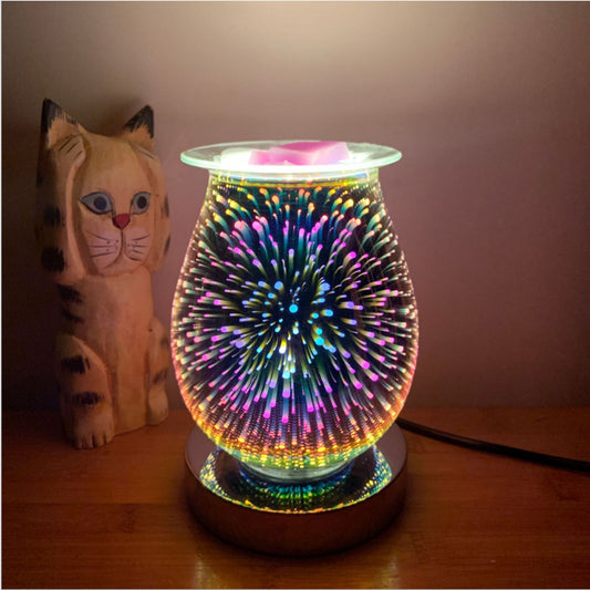 LED Aromatherapy Diffuser Lamp – Firework Effect Ambient Light