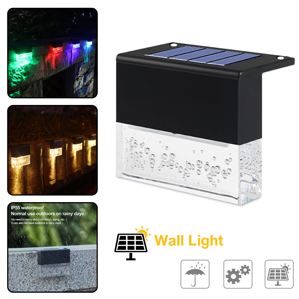 Solar LED Outdoor Fence Lights – Waterproof RGB Step Lights for Garden, Yard & Stairs