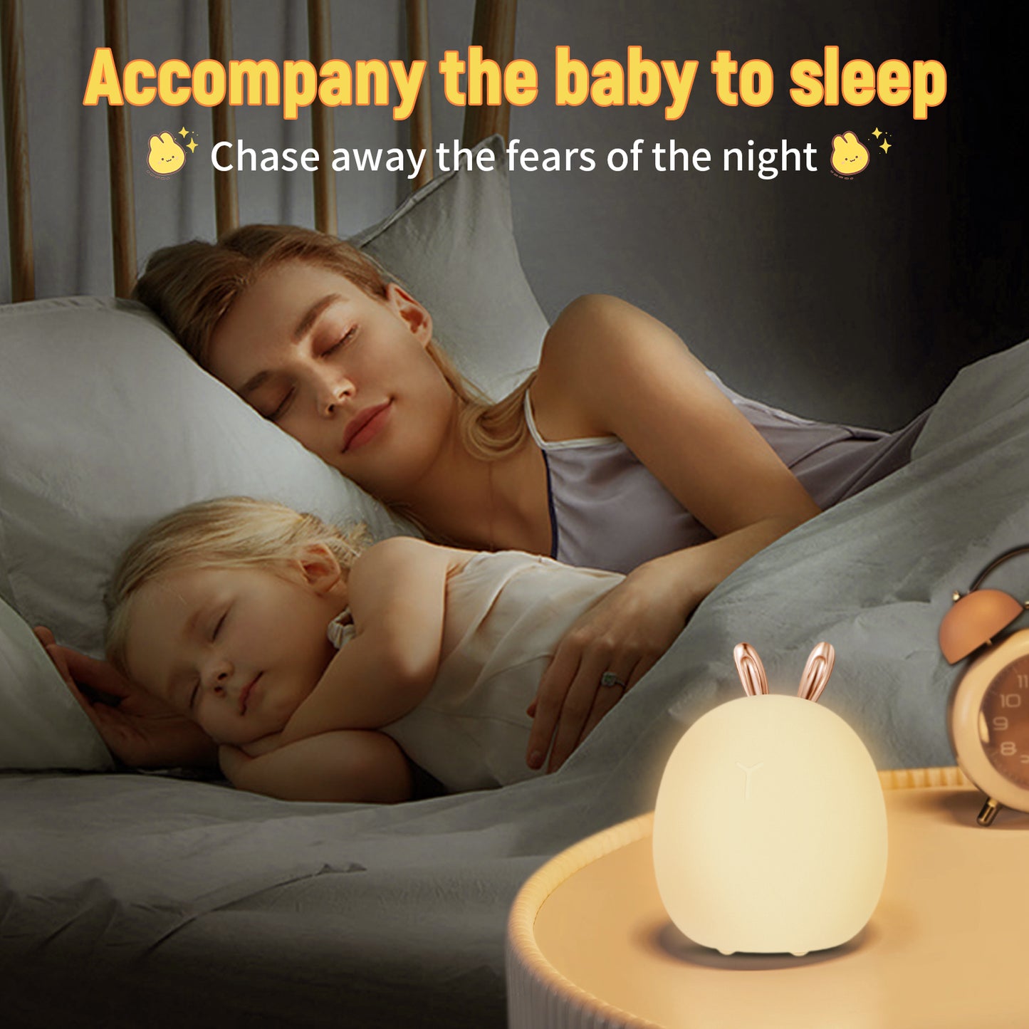 Adorable Animal Night Light – Silicone Touch Lamp for Nursery Decor