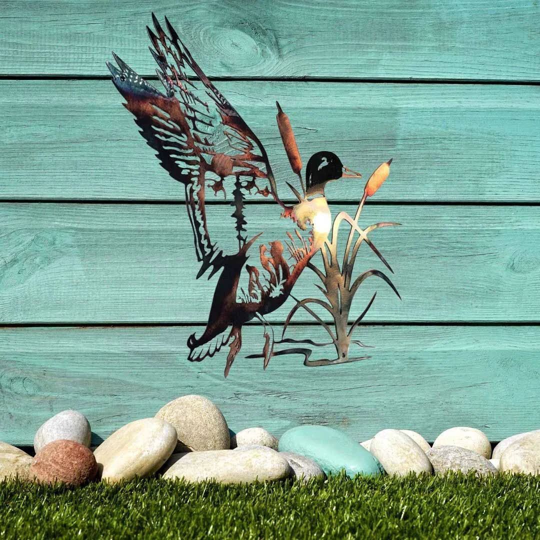 Metal Mallard Wall Art – Rustic Beauty for Your Home
