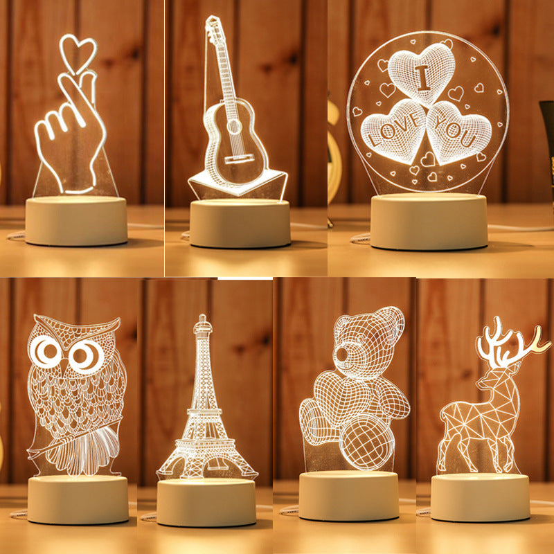 Creative Bedroom Night Light LED – Bedside Lamp for Relaxing Sleep & Home Decor