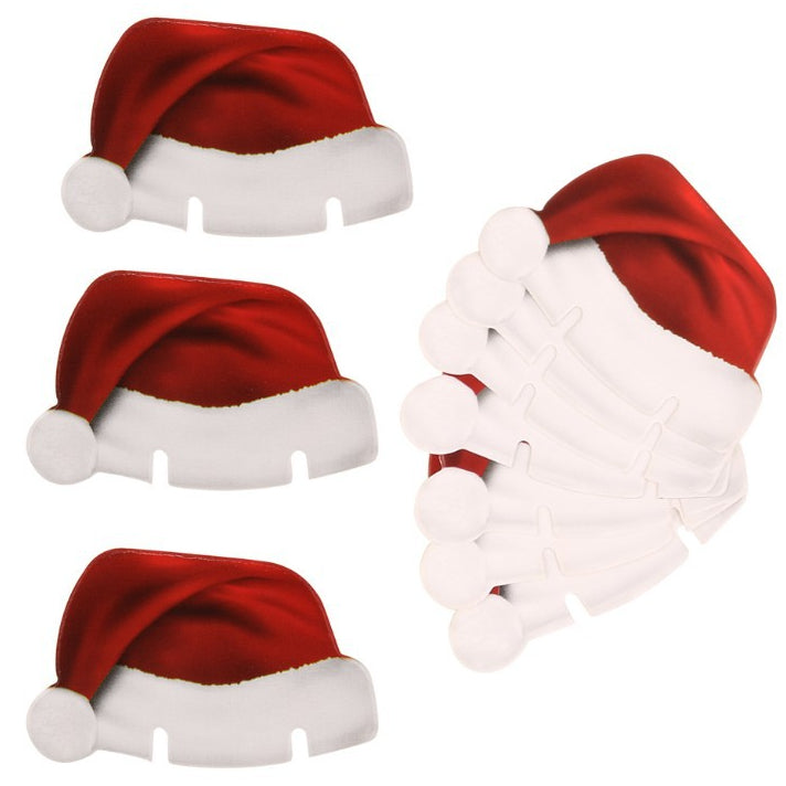 Festive Wine Glass Decor – Christmas Table Setup Accessories (10pcs Set)